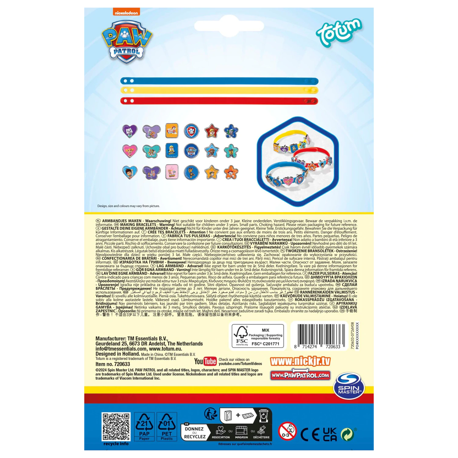 PAW Patrol Team Bracelet Making Kit product photo