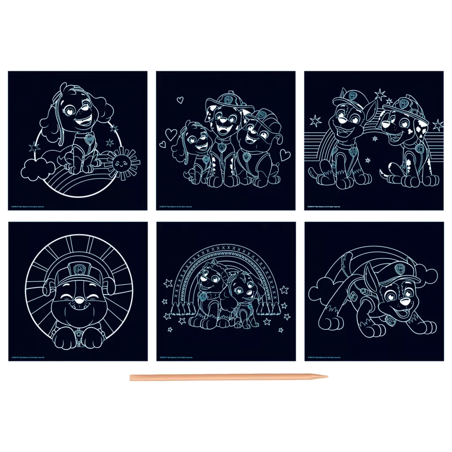 Paw Patrol Team Scratch Art Set product photo