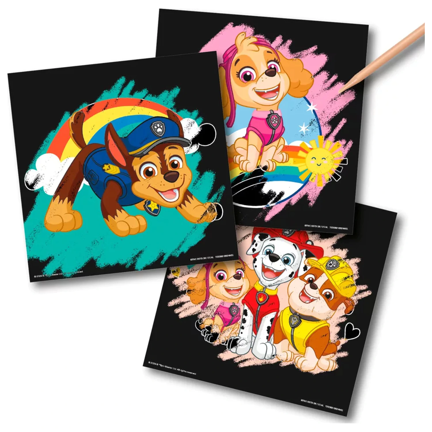 Paw Patrol Team Scratch Art Set product photo