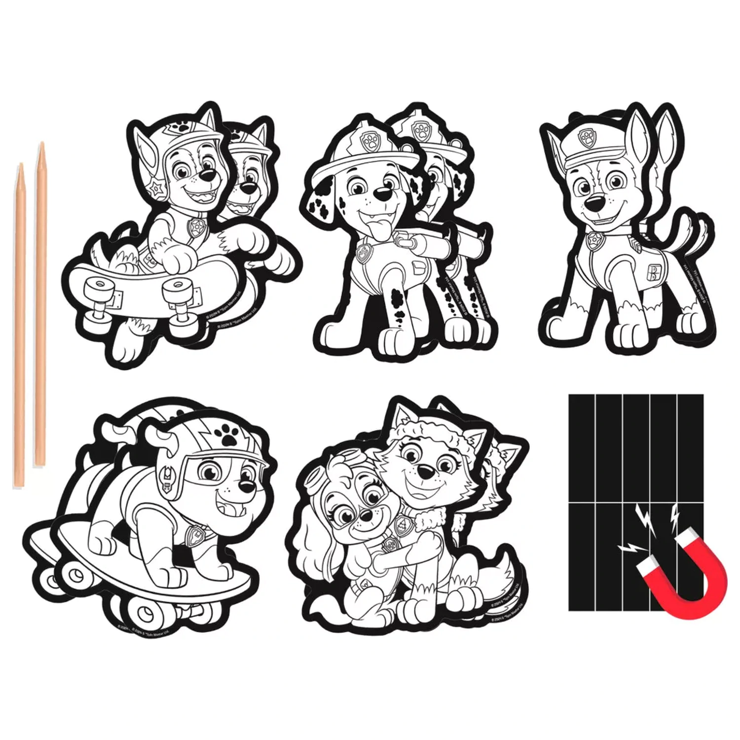 Paw Patrol Team Scratch Art Kit with Magnet product photo