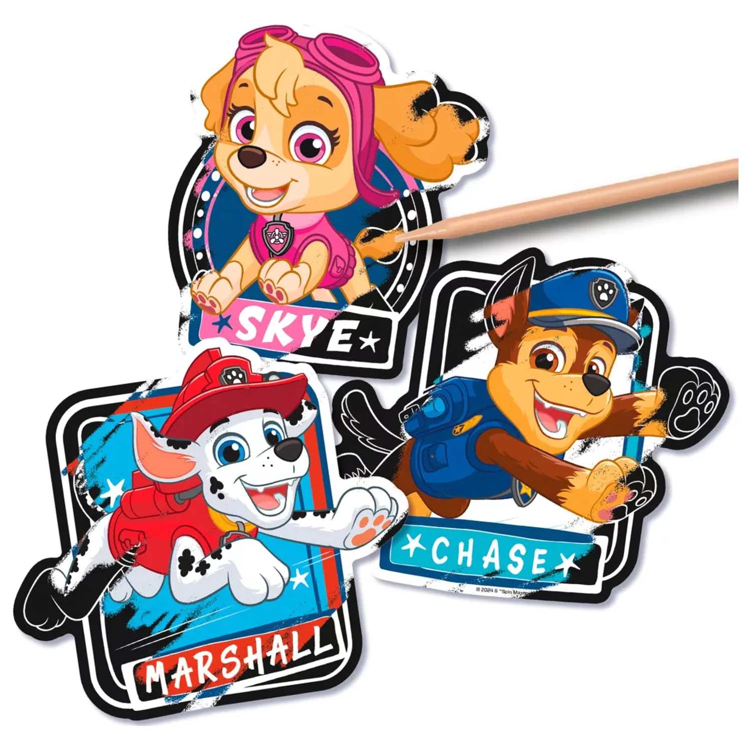Paw Patrol Team Scratch Art Sticker Sets product photo