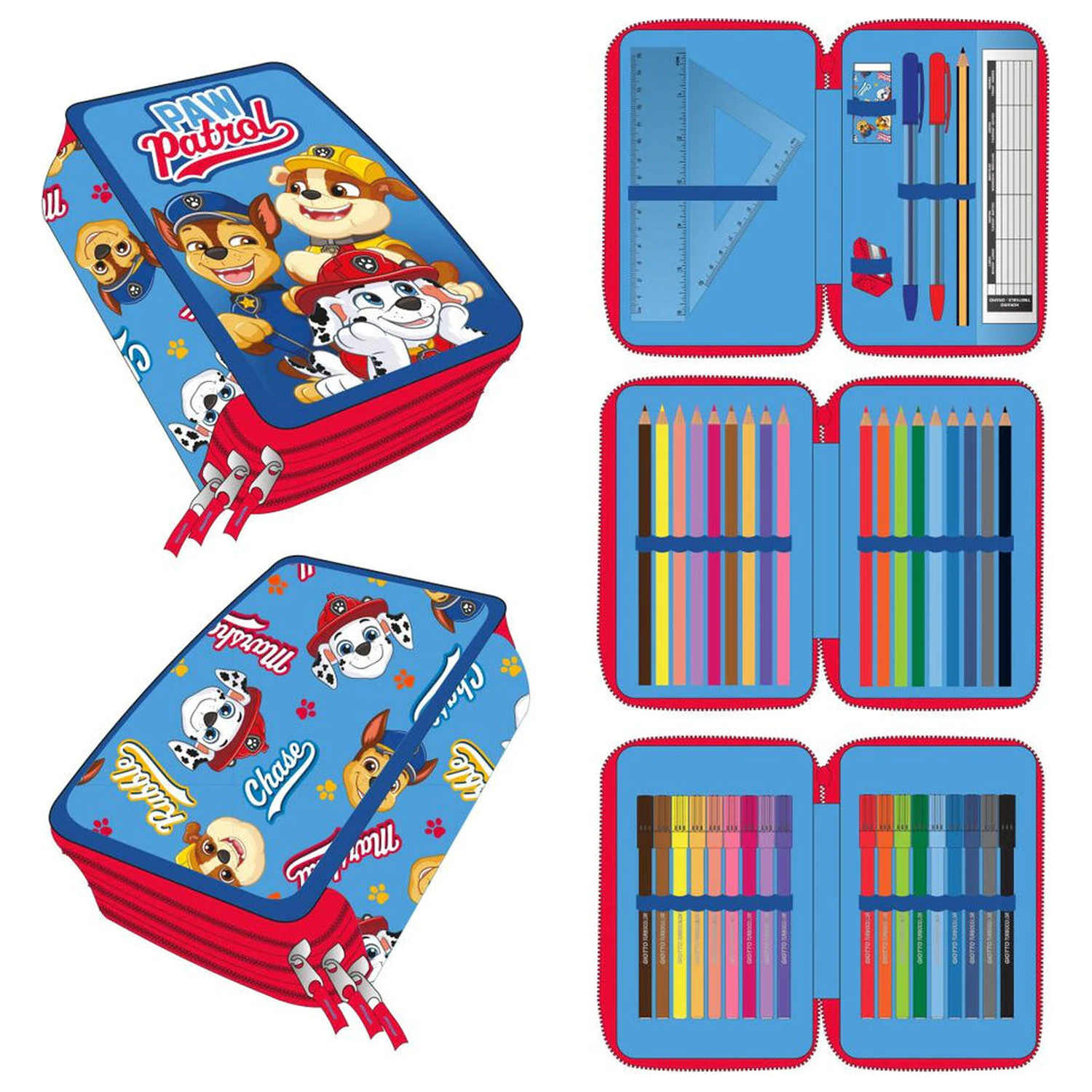 Paw Patrol triple pencil case product photo