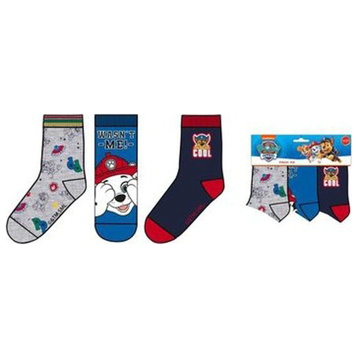 Paw Patrol Wasn't Me kids socks 27/30 product photo