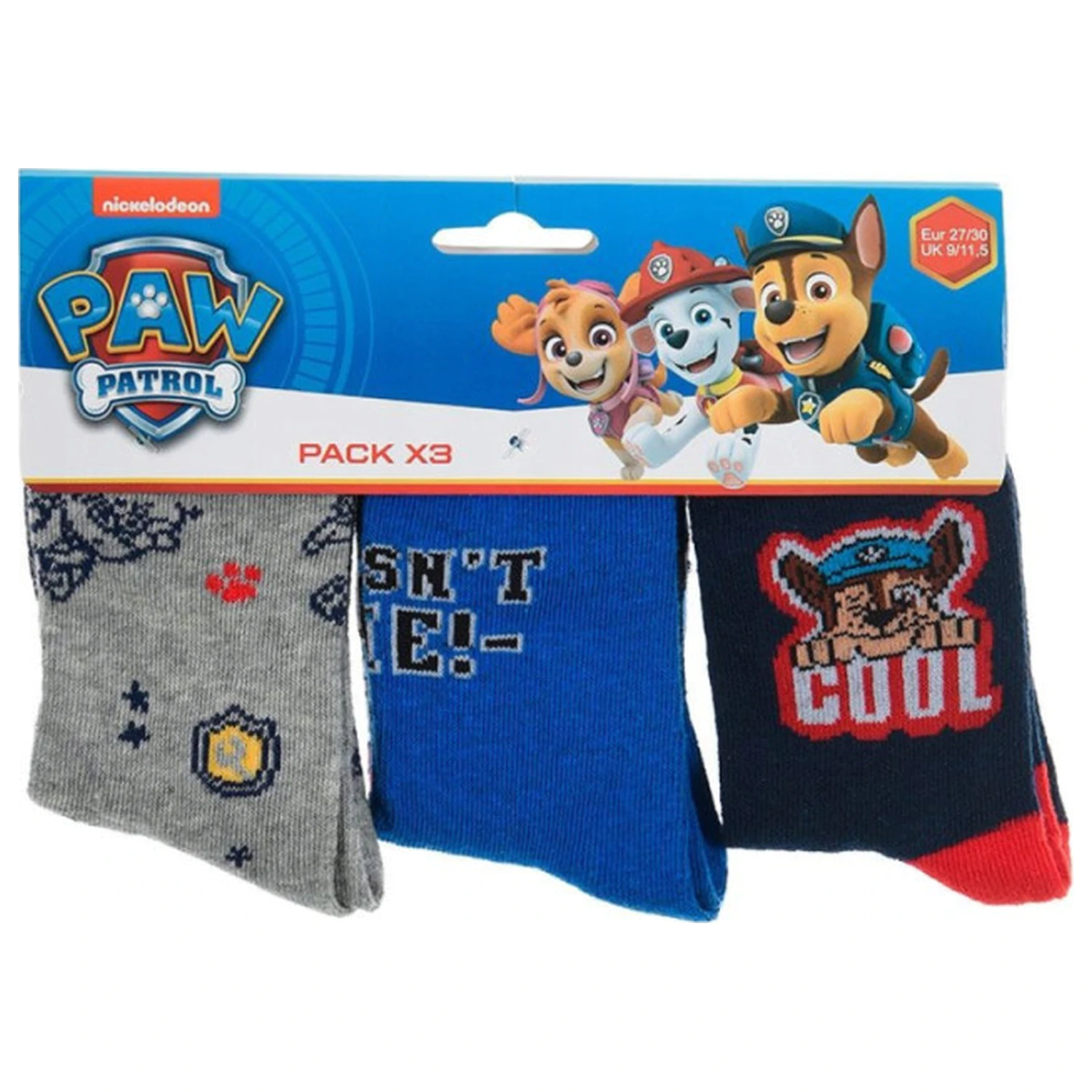 Paw Patrol Wasn't Me kids socks 31/34 product photo