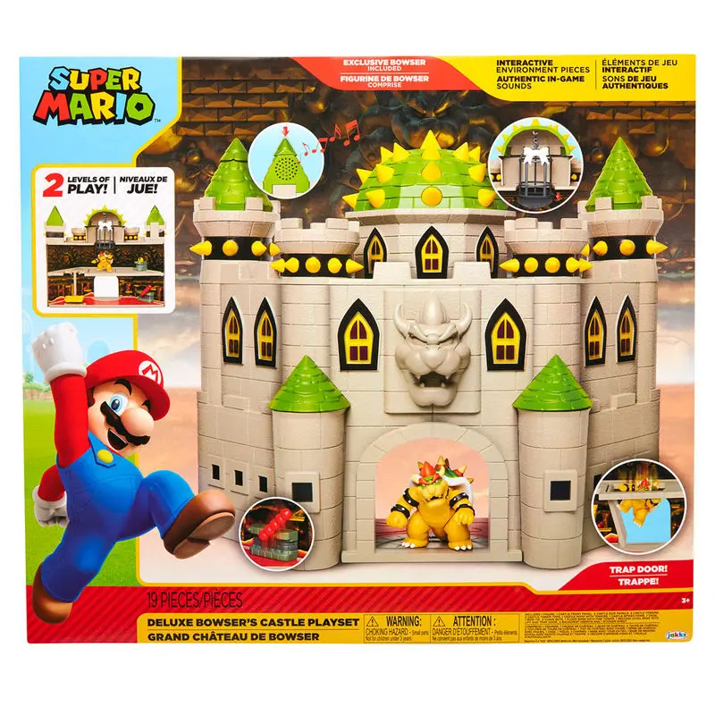 World of Nintendo Super Mario Deluxe Playset Bowser Castle product photo