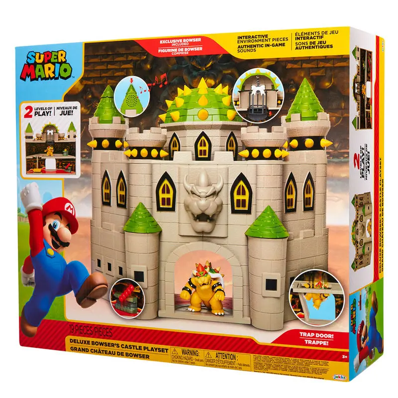 World of Nintendo Super Mario Deluxe Playset Bowser Castle termékfotó