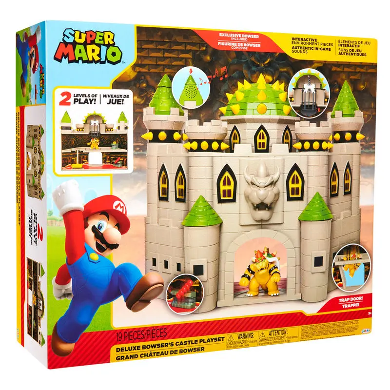 World of Nintendo Super Mario Deluxe Playset Bowser Castle product photo