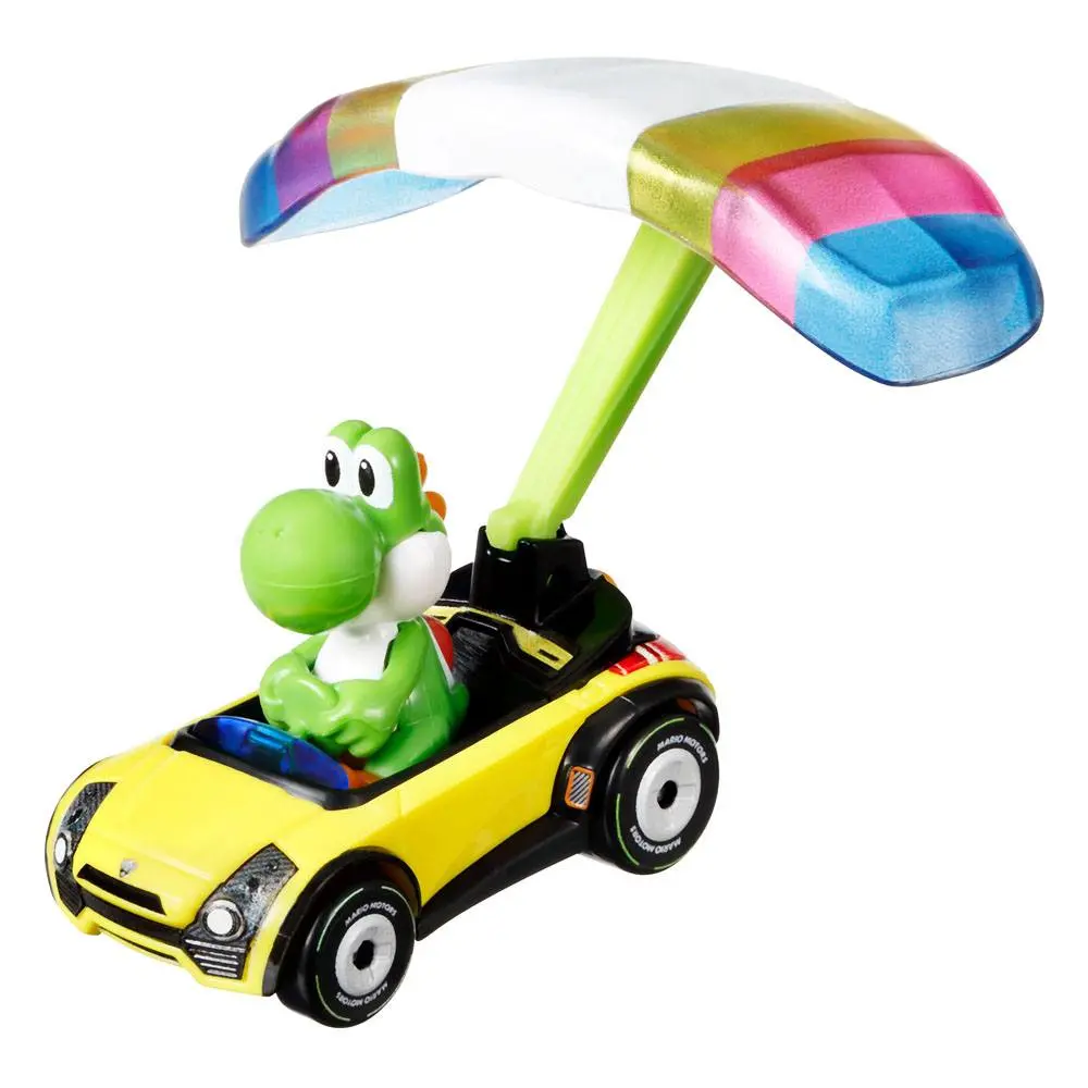 Mario Kart Hot Wheels Diecast Vehicle 3-Pack 1/64 Yoshi, Waluigi, Mario product photo