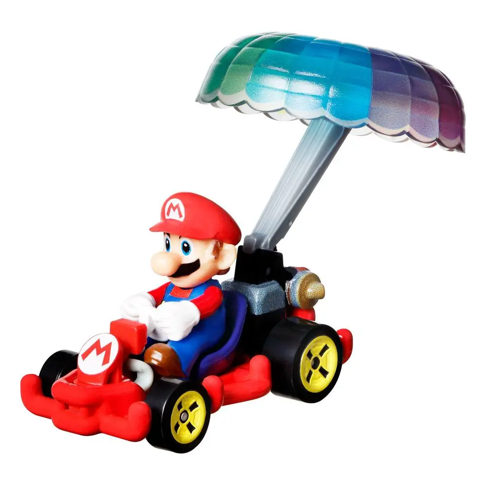 Mario Kart Hot Wheels Diecast Vehicle 3-Pack 1/64 Yoshi, Waluigi, Mario product photo