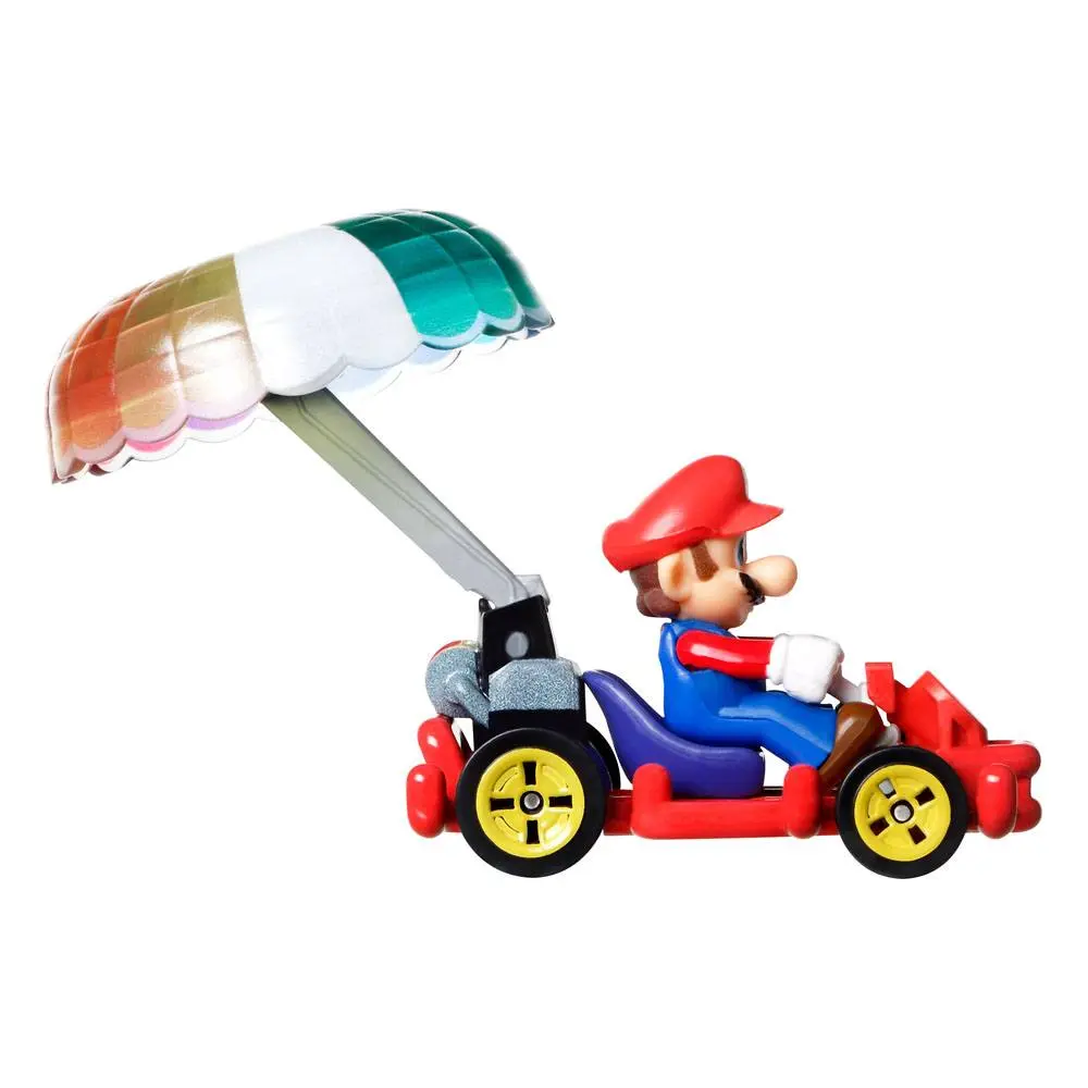 Mario Kart Hot Wheels Diecast Vehicle 3-Pack 1/64 Yoshi, Waluigi, Mario product photo