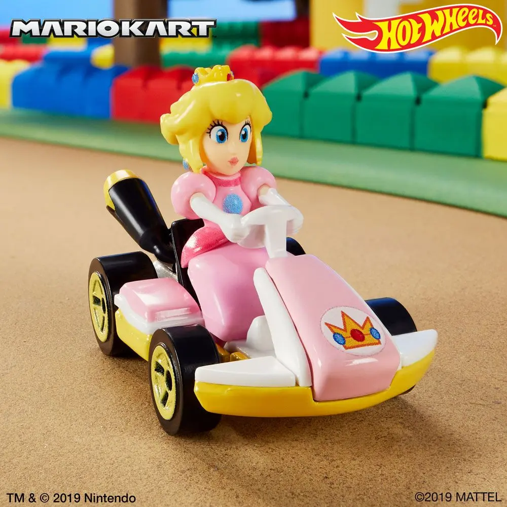 Mario Kart Hot Wheels Diecast Vehicle 1/64 Princess Peach (Standard Kart) 8 cm product photo