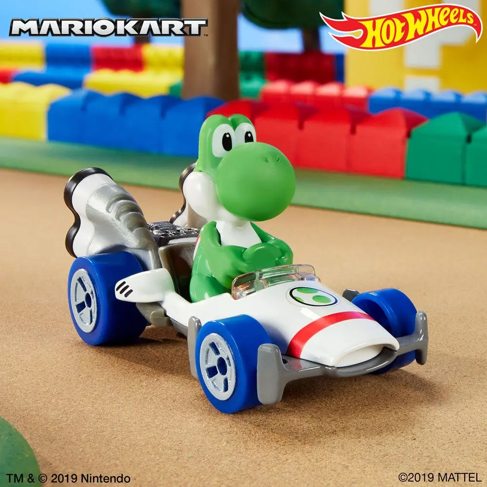 Mario Kart Hot Wheels Diecast Vehicle 1/64 Yoshi (B Dasher) 8 cm product photo