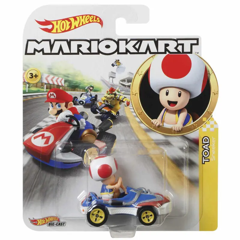 Mario Kart  Hot Wheels Toad figure product photo