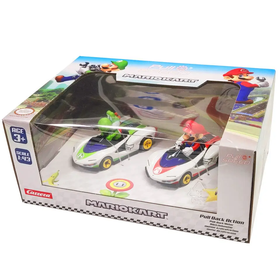 Mario Kart Mario + Yoshi Pull Speed set 2 cars termékfotó