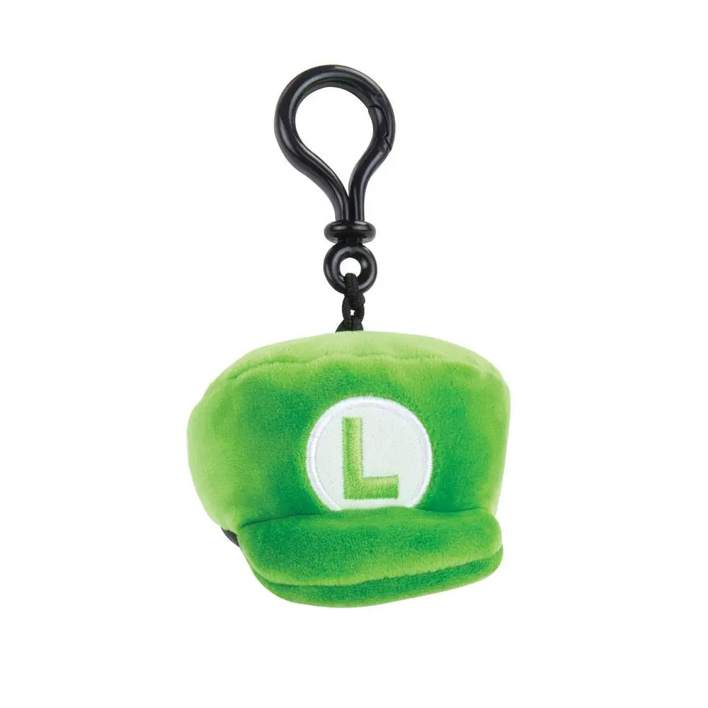 Mario Kart Mocchi-Mocchi Clip On Plush Hanger Luigi Hat 10 cm product photo