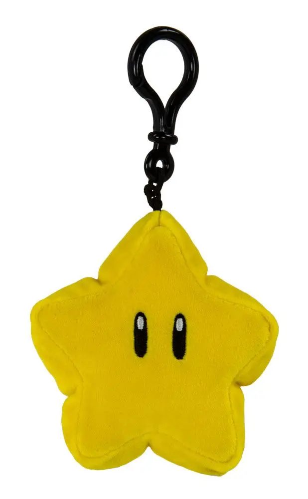 Mario Kart Mocchi-Mocchi Clip On Plush Hanger Super Star 10 cm product photo