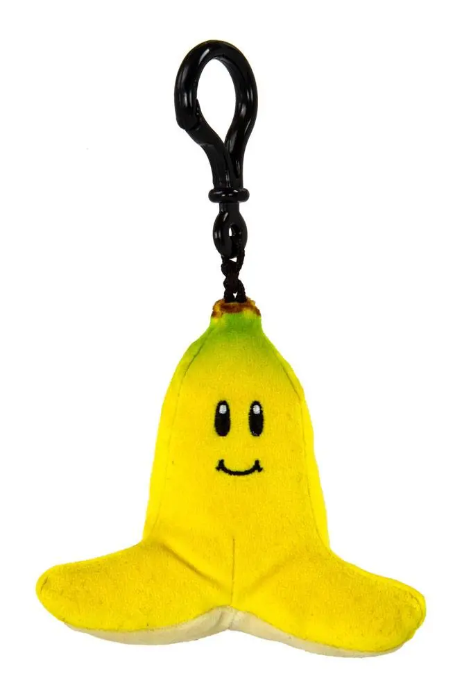 Mario Kart Mocchi-Mocchi Clip On Plush Hanger Banana 10 cm product photo