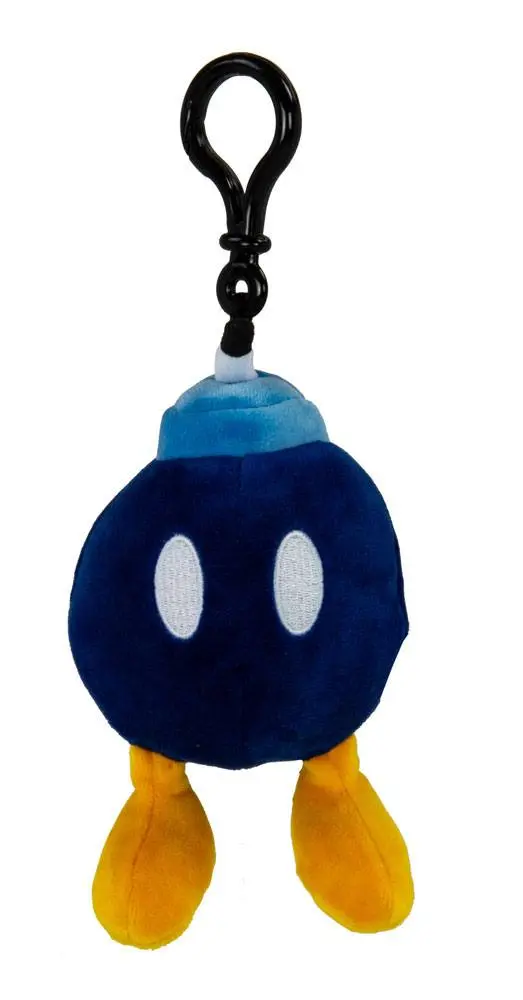 Mario Kart Mocchi-Mocchi Clip On Plush Hanger Bob-omb 10 cm product photo