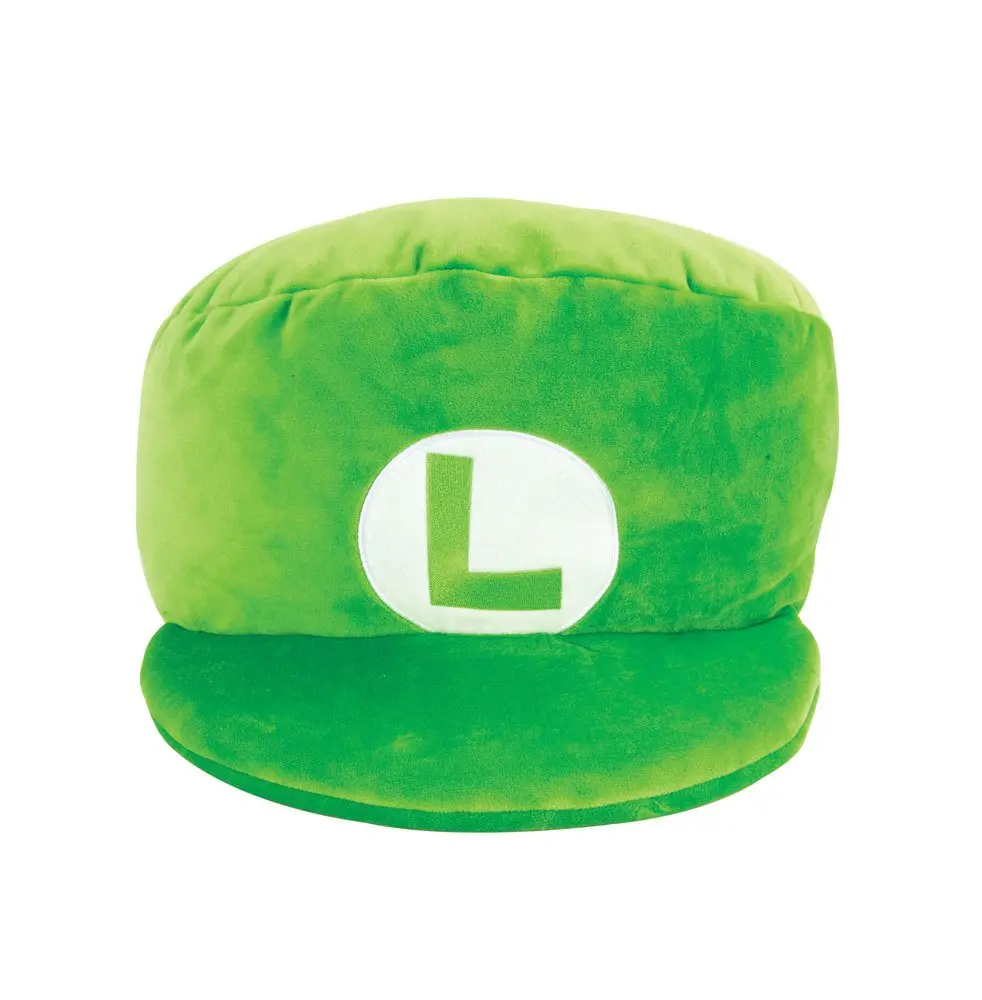 Mario Kart Mocchi-Mocchi Plush Figure Luigi Hat 18 cm product photo