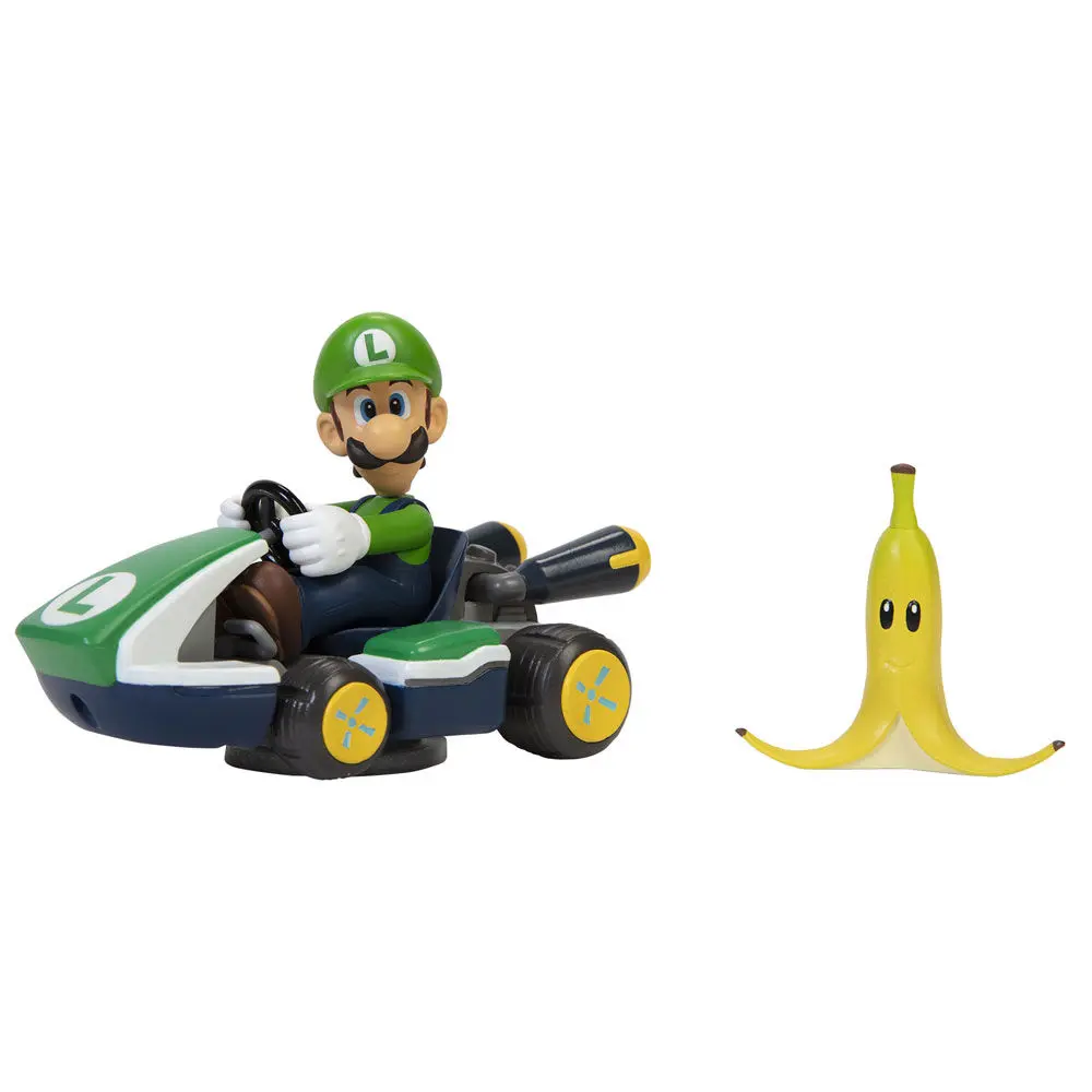 Mario Kart spinout Luigi Kart figure 6cm termékfotó