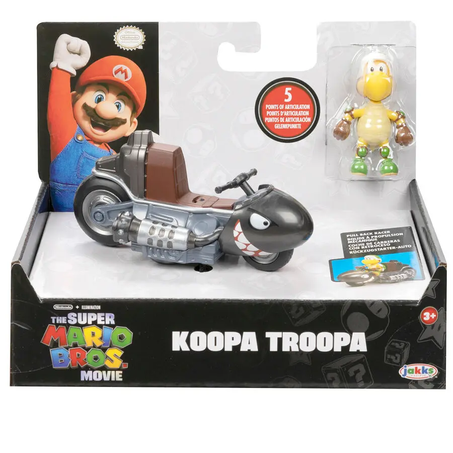 Mario Kart The Movie Koopa Troopa Kart  Kart figure 6cm termékfotó