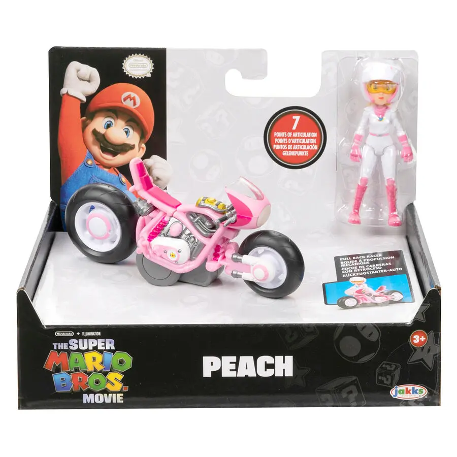 Mario Kart The Movie Peach Kart figure 7cm termékfotó