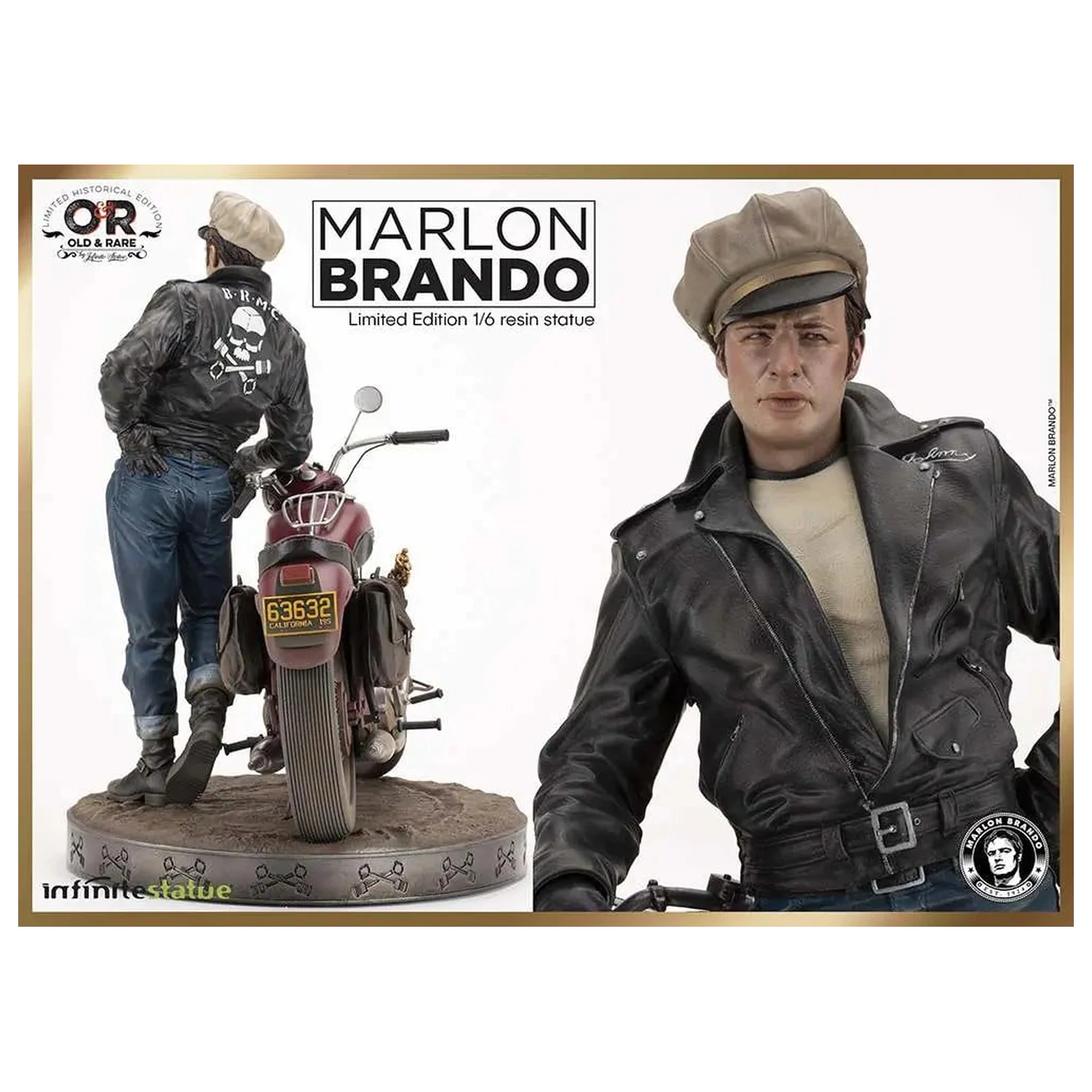 Marlon Brando with Bike Statue Limited Ed. 1/6 30cm product photo