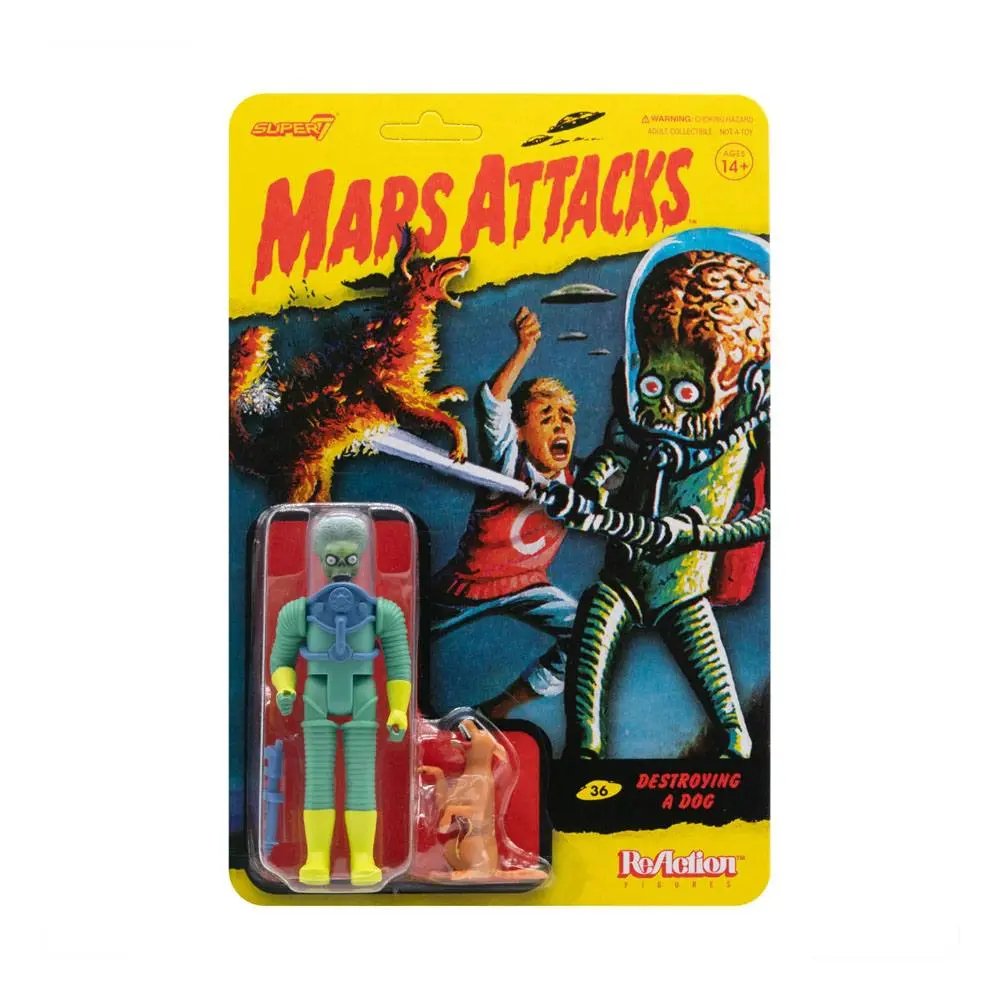 Mars Attacks ReAction Action Figure Destroying A Dog 10 cm product photo
