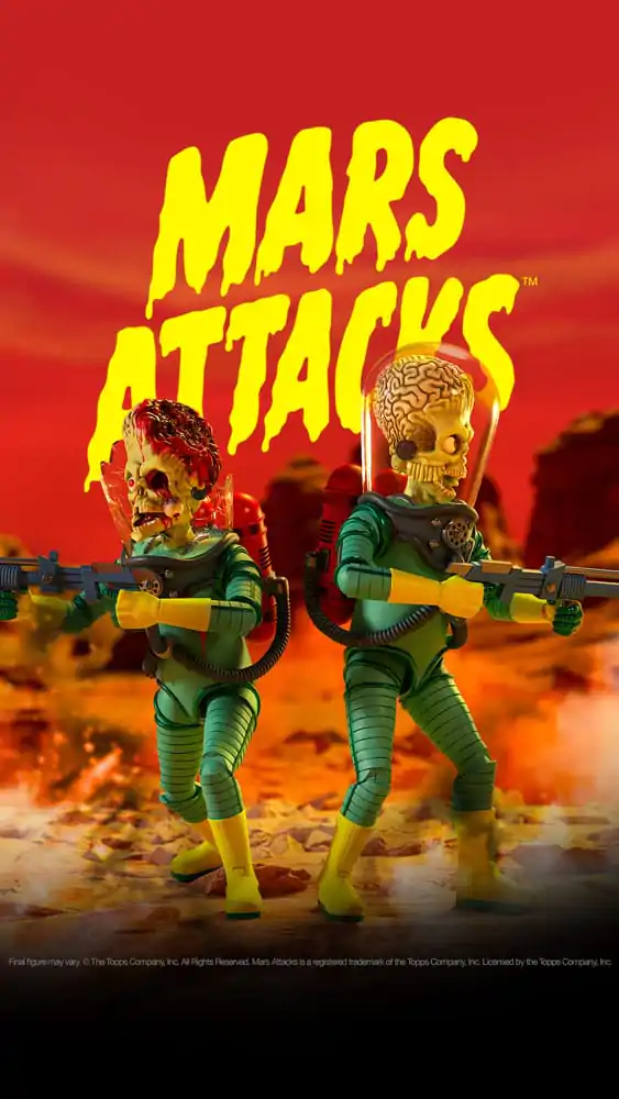 Mars Attacks Ultimates Action Figure Martian Wave 1 (Smashing the Enemy) 18 cm product photo