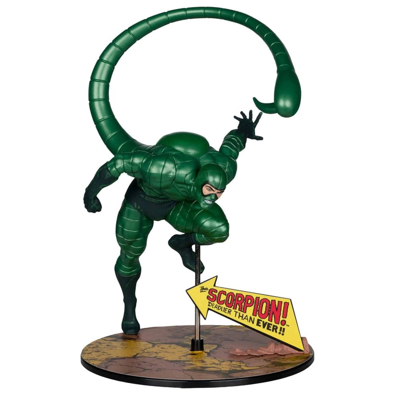 Marvel PVC Statue 1/10 Scorpion (Metallic) (The Amazing Spider-Man #318) (Gold Label) 18 cm product photo