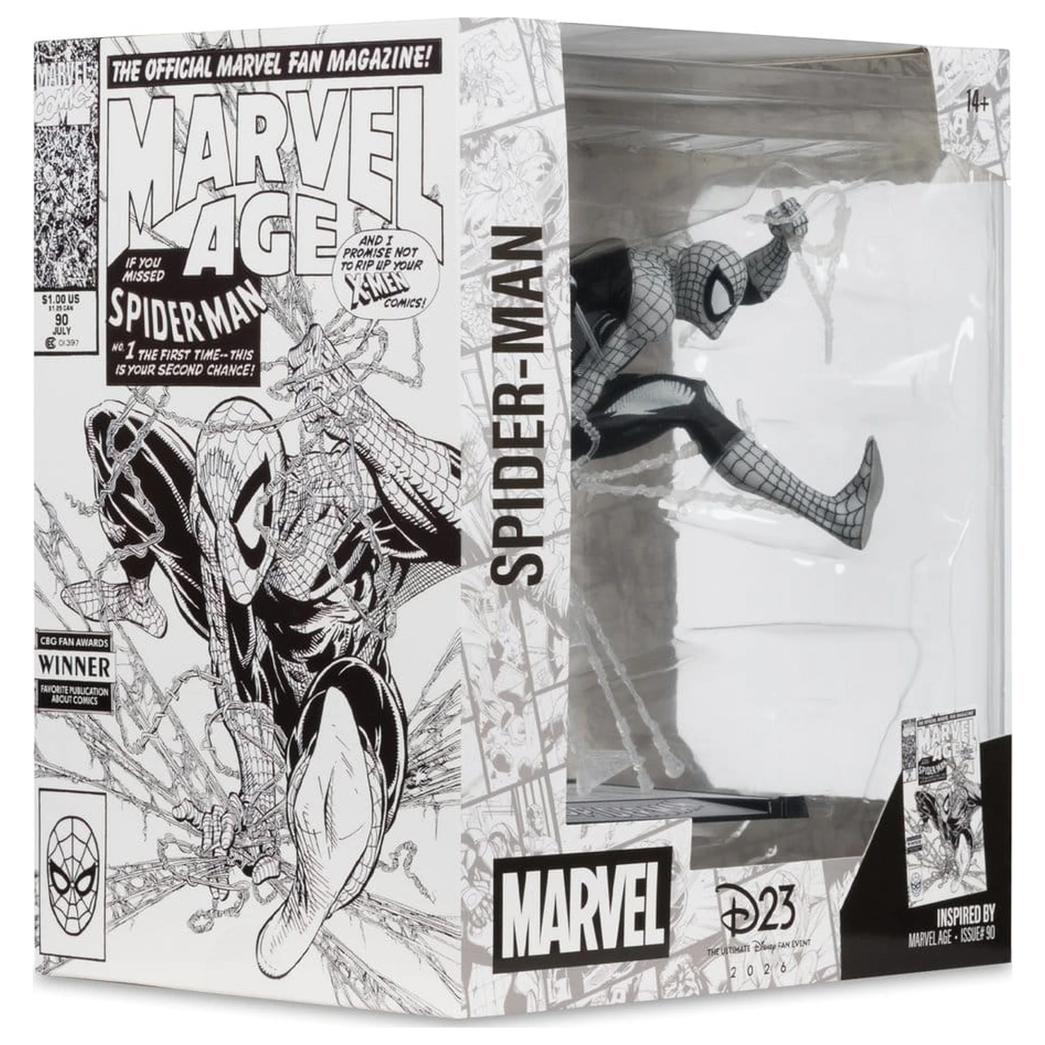 Marvel PVC Statue 1/10 Spider-Man (Marvel Age #90) (Line Art) 18 cm product photo