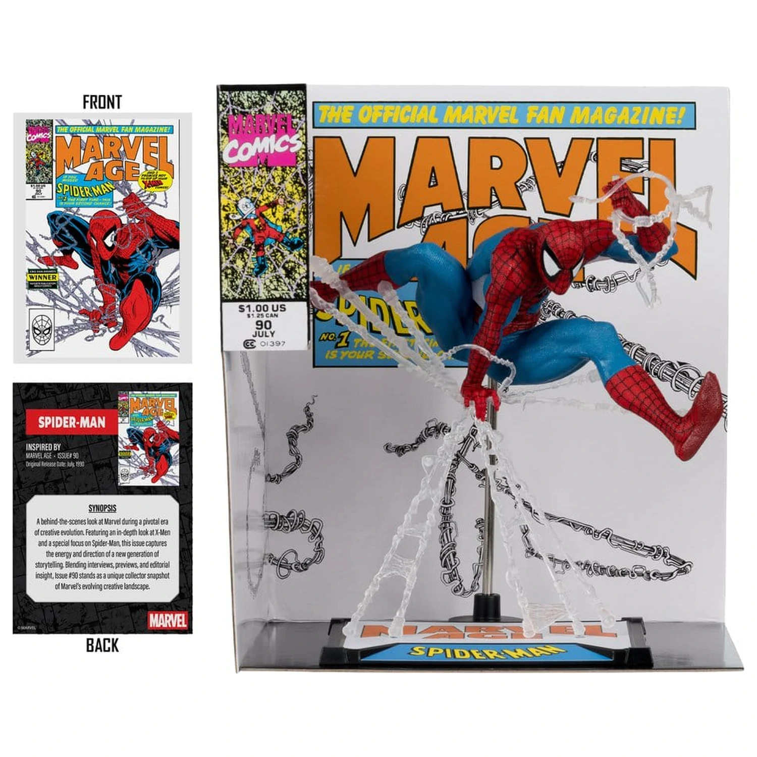 Marvel PVC Statue 1/10 Spider-Man (Marvel Age #90) 18 cm product photo