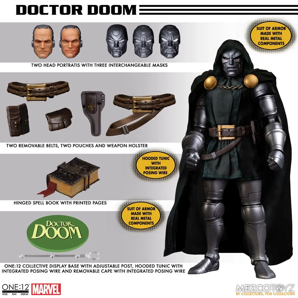 Marvel Action Figure 1/12 Doctor Doom 17 cm product photo