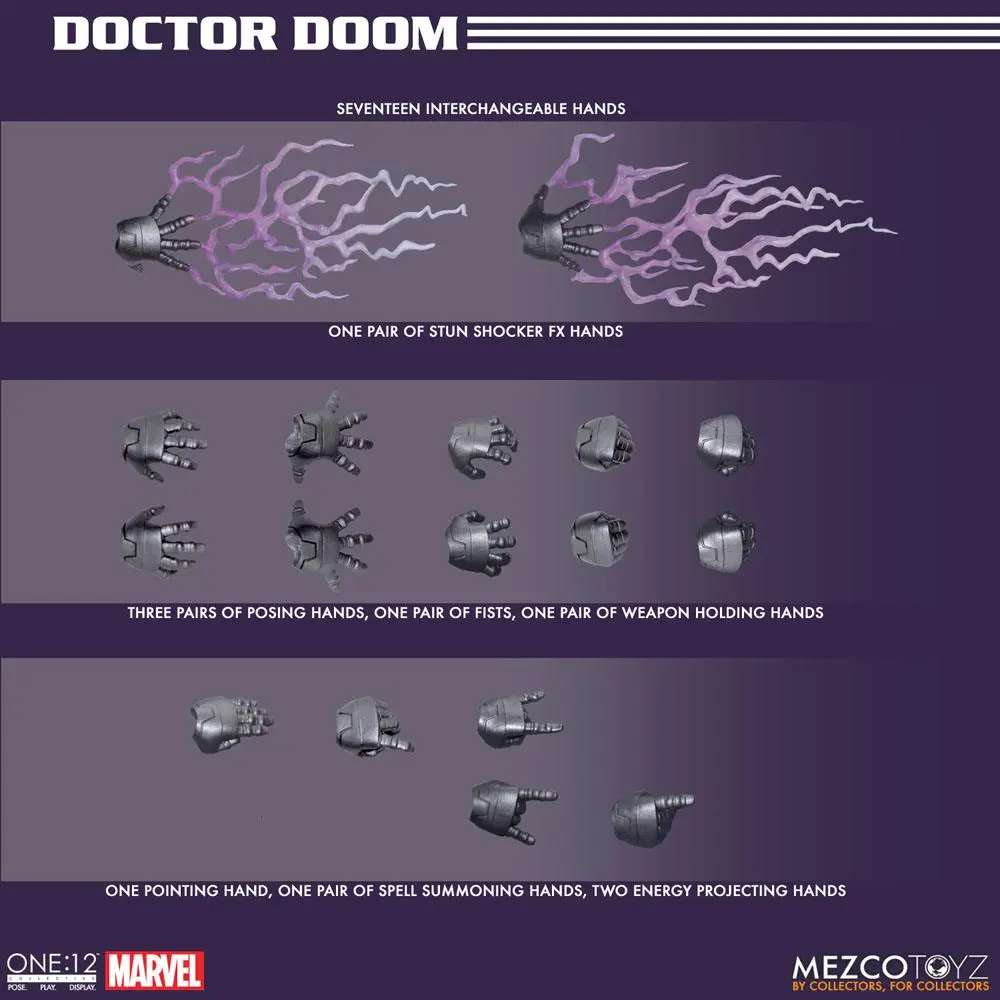 Marvel Action Figure 1/12 Doctor Doom 17 cm product photo