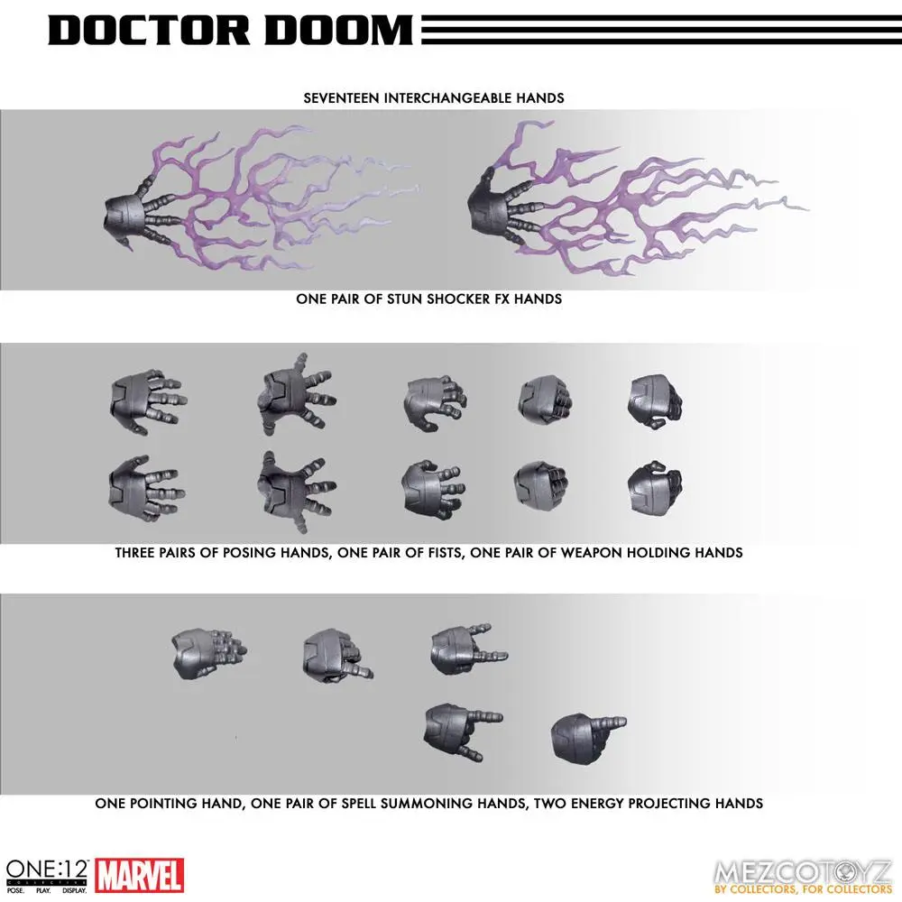 Marvel Action Figure 1/12 Doctor Doom 17 cm product photo