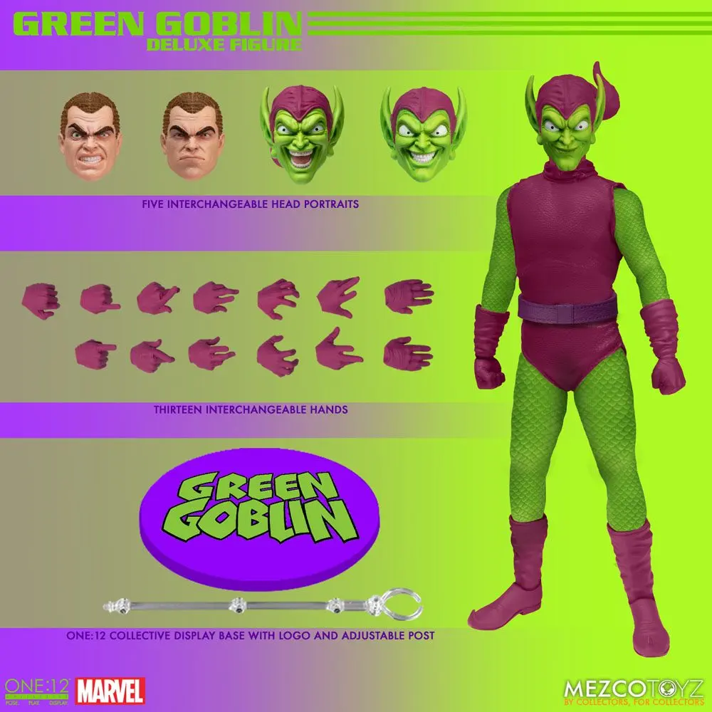 Marvel Action Figure 1/12 Green Goblin - Deluxe Edition 17 cm product photo