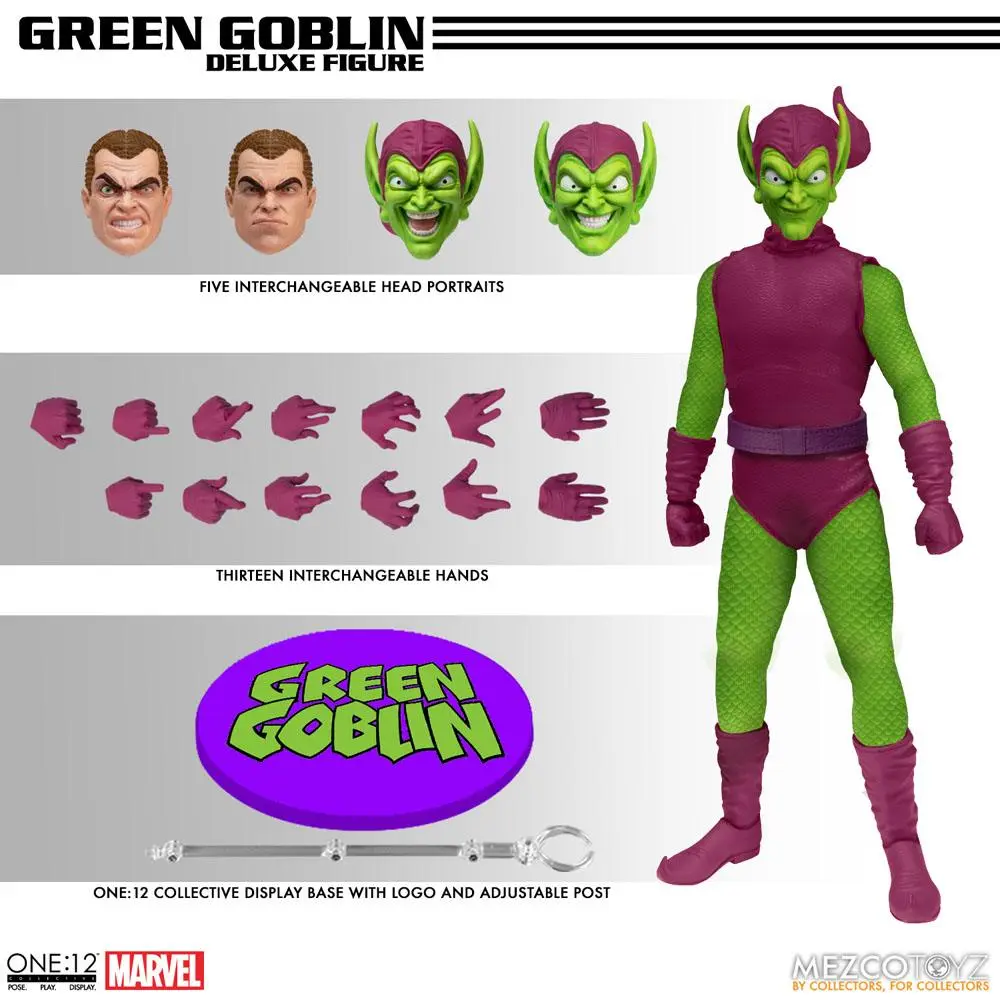 Marvel Action Figure 1/12 Green Goblin - Deluxe Edition 17 cm product photo