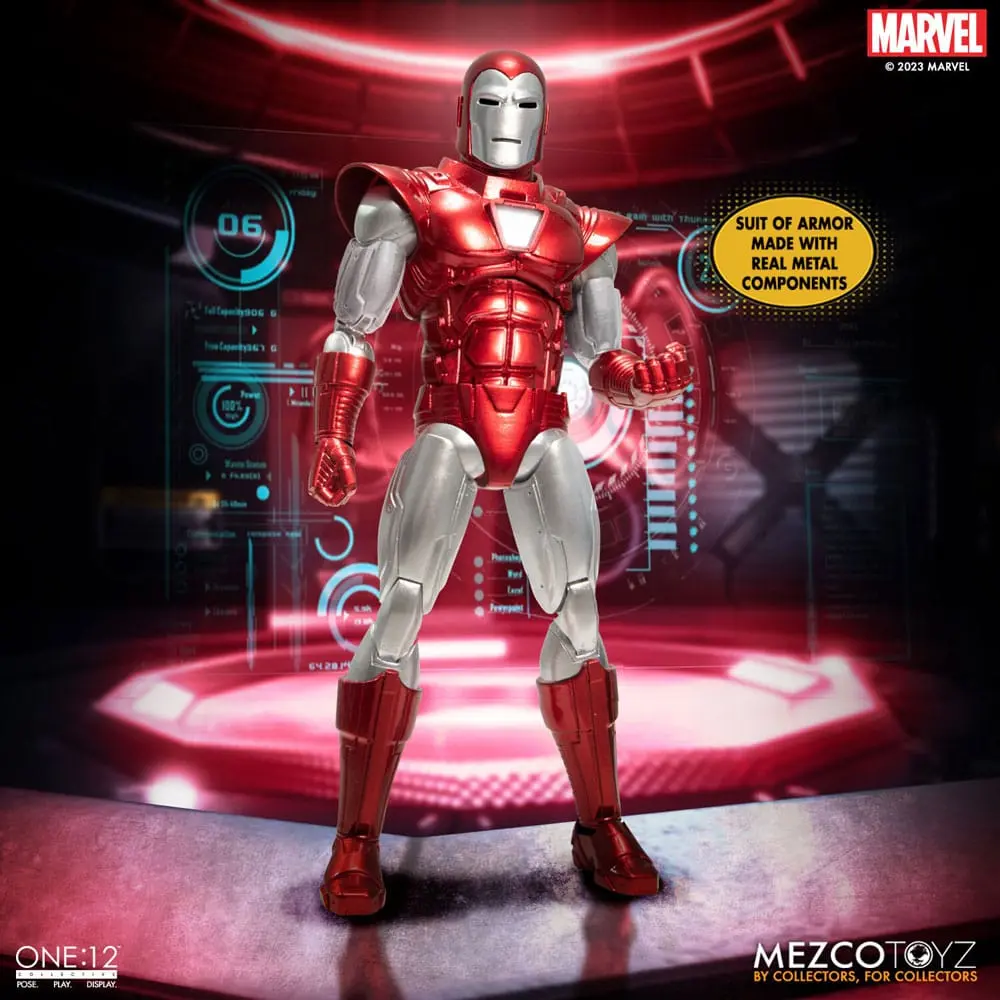 Marvel Action Figure 1/12 Iron Man (Silver Centurion Edition) 16 cm termékfotó