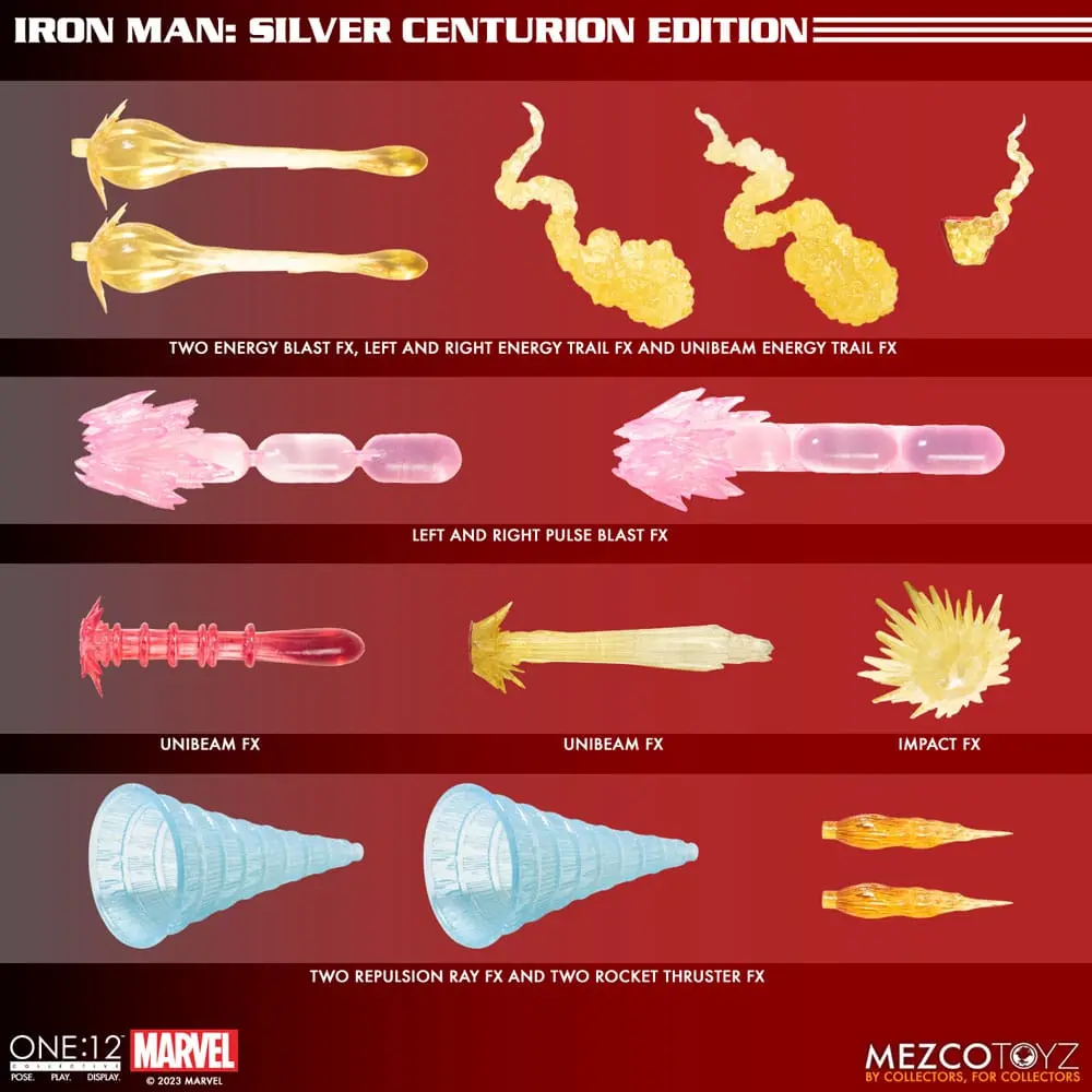 Marvel Action Figure 1/12 Iron Man (Silver Centurion Edition) 16 cm termékfotó