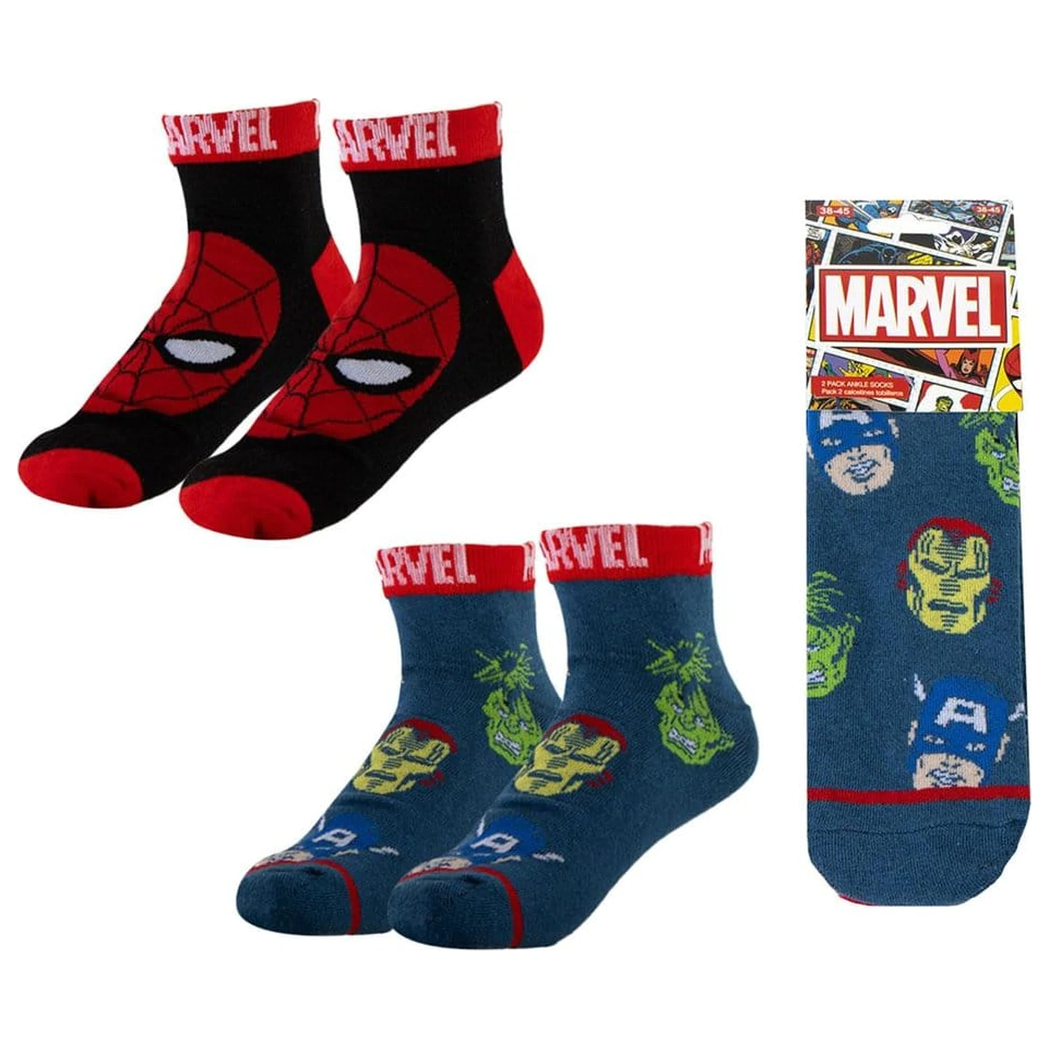 Marvel Socks 2-Pack Short 38-45 product photo