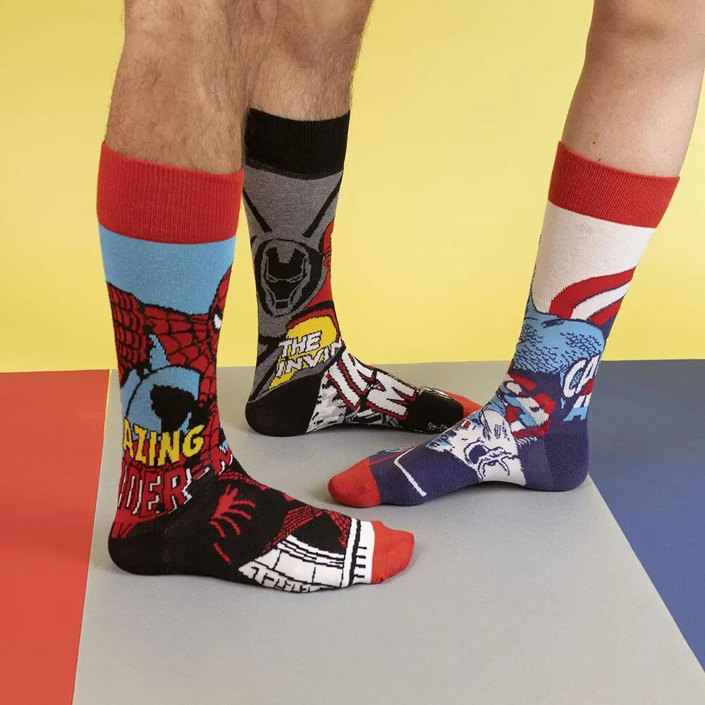 Marvel Socks 3-Pack Avengers 40-46 termékfotó