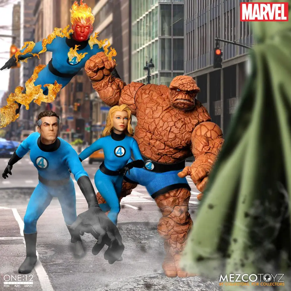 Marvel Action Figures 1/12 Fantastic Four Deluxe Steel Box Set 16 cm termékfotó