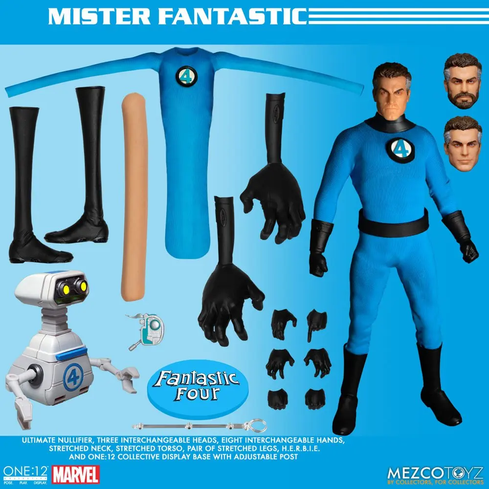 Marvel Action Figures 1/12 Fantastic Four Deluxe Steel Box Set 16 cm termékfotó