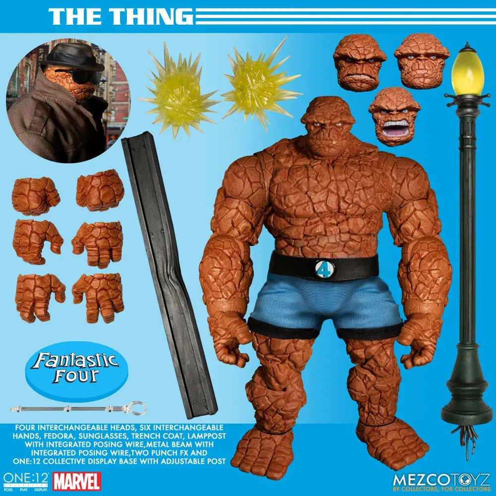 Marvel Action Figures 1/12 Fantastic Four Deluxe Steel Box Set 16 cm termékfotó