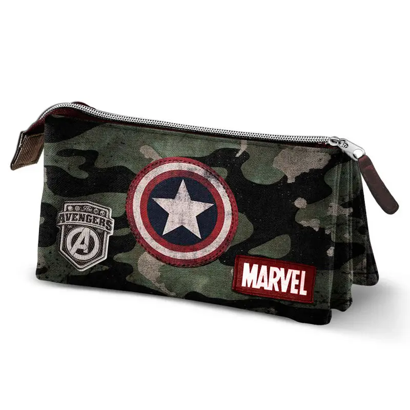Marvel Captain America Army triple pencil case product photo