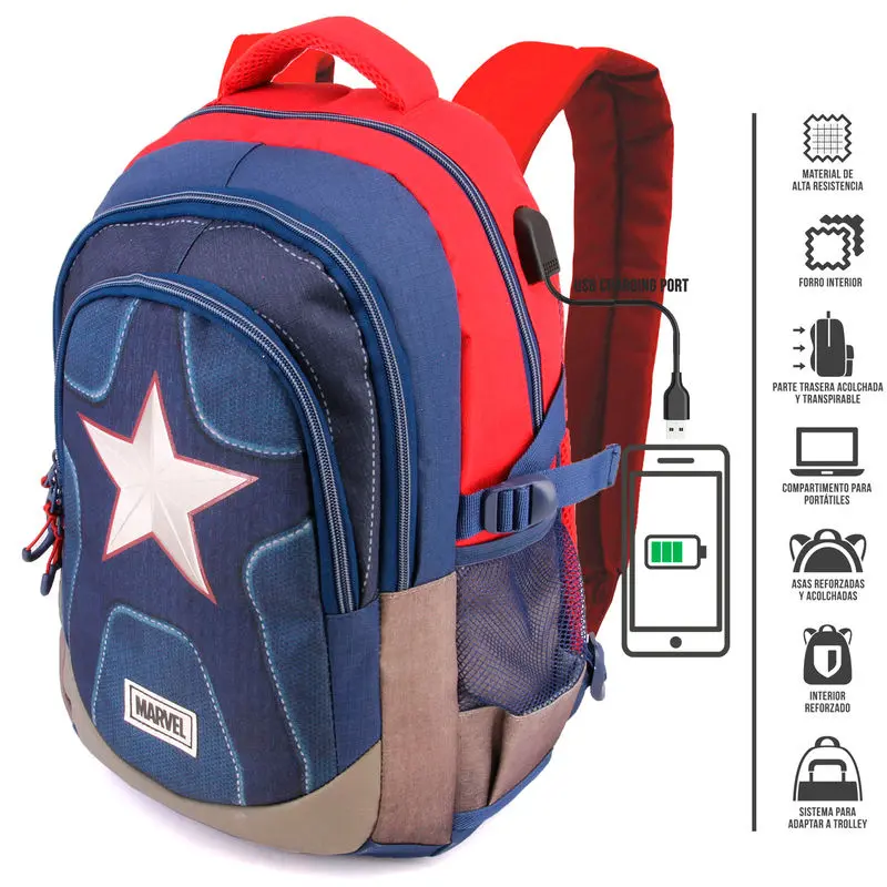 Marvel Captain America adaptable backpack 44cm product photo