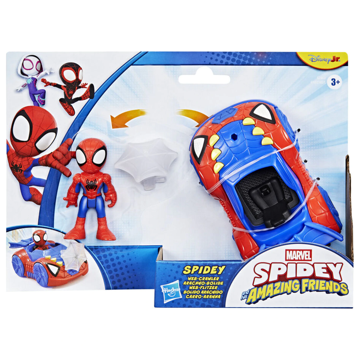 Marvel And His Awesome Friends Spidey figure and vehicle product photo