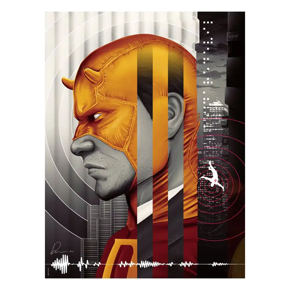 Marvel Art Print Daredevil: The Man Without Fear (Yellow Variant) 46 x 61 cm - unframed product photo