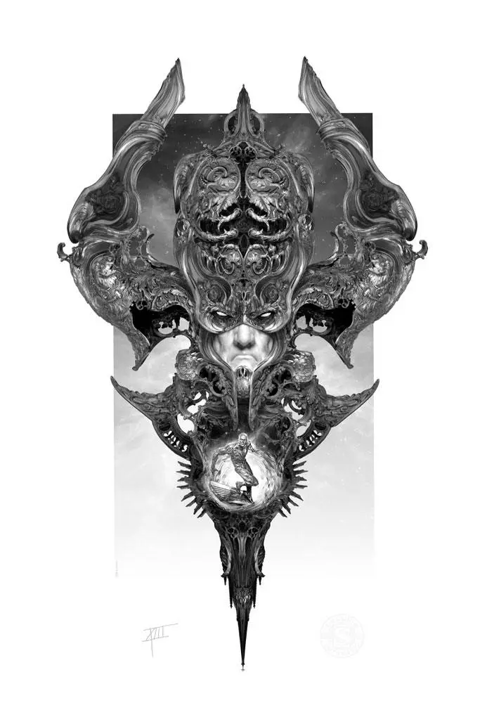 Marvel Art Print Galactus &amp; The Silver Surfer 46 x 66 cm - unframed product photo