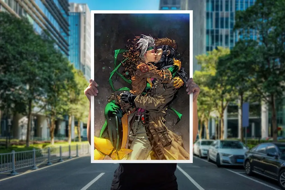 Marvel Art Print Rogue &amp; Gambit 41 x 61 cm - unframed product photo